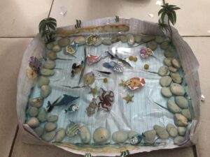 Read more about the article Kreativitas Kelas 5 MI Nurul Ikhsan dalam Praktek Mata Pelajaran SBDP: Membuat Kolam Ikan dari Kertas